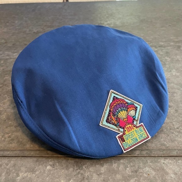 Vintage 1994 Great Reno Balloon Race Embroidered Patch Newsboy Cap Snapback Hat - Picture 1 of 10